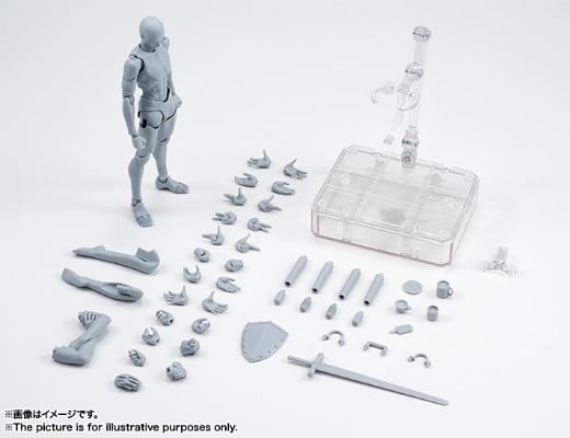 S.H.Figuarts 素体君 （男性素体） 宝井理人联名 豪华套装 灰色版
