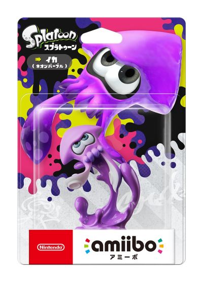 amiibo 斯普拉遁系列 斯普拉遁2 墨灵 Ika 霓虹紫