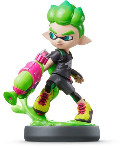 amiibo 斯普拉遁系列 斯普拉遁2 墨灵 男孩 霓虹绿