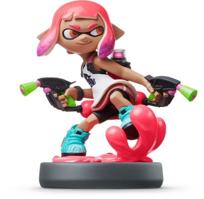 amiibo 斯普拉遁系列 斯普拉遁2 墨灵 女孩  霓虹粉