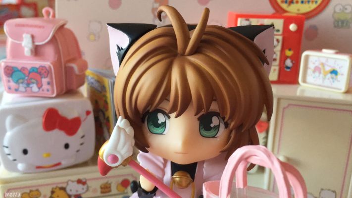 粘土人搭配 魔卡少女樱 木之本樱 黑猫女仆