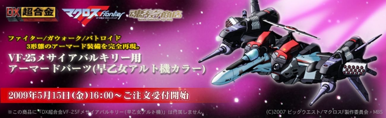 VF-25 Messiah Valkyrie用 装甲パーツ （早乙女有人机カラー）