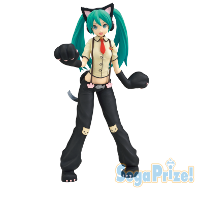 初音未来 歌姬计划街机版 未来之声 超级奖品人偶 “初音未来-小猫咪”