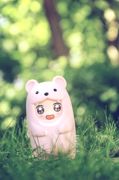 黏土人もあ 粉色くま 