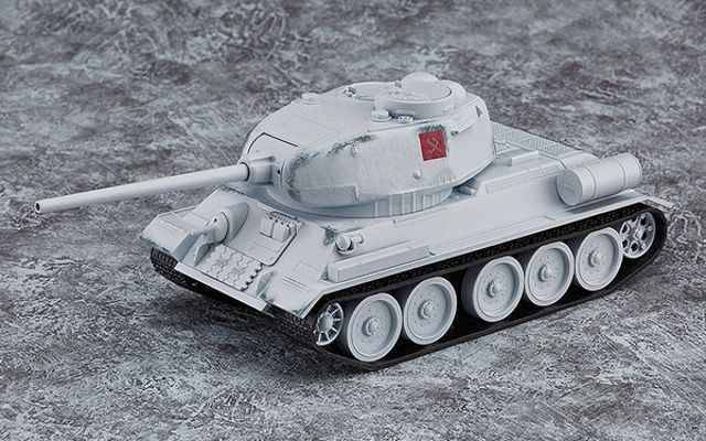 粘土人配件系列 少女与战车 T-34/85 冬季迷彩