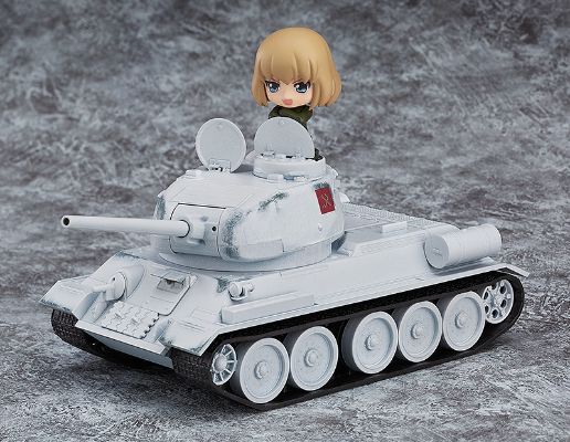 粘土人配件系列 少女与战车 T-34/85 冬季迷彩