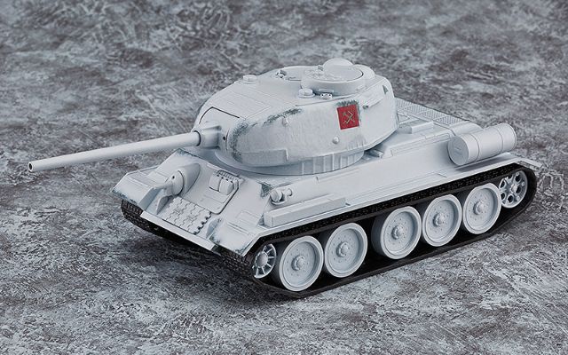 粘土人配件系列 少女与战车 T-34/85 冬季迷彩