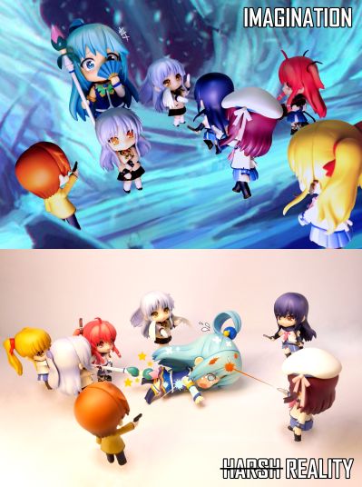 小黏土 Angel Beats！ セット02 天使／音無／ユイ （エンジェルビーツ）