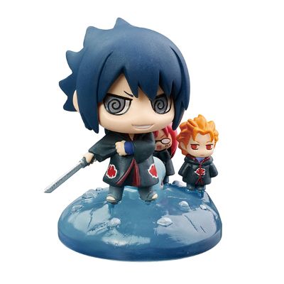 ぷちキャラランド NARUTO -火影忍者- 疾风伝 鬼灯水月&重吾&香燐&うちは サスケ 
