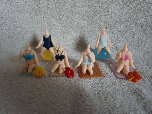 粘土人配件系列 学校泳装 纯白色