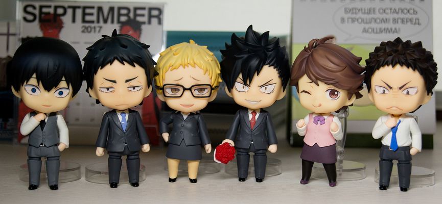 黏土人もあ 黒スーツ 