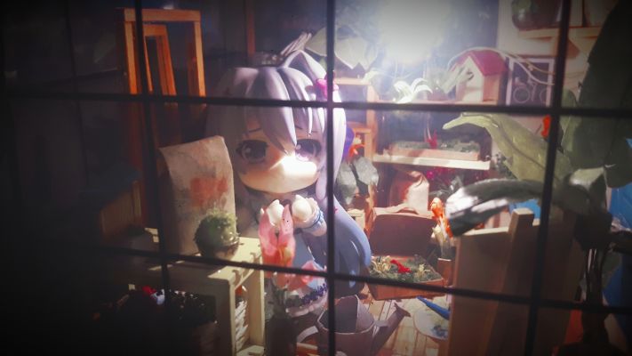 粘土人 #428 恋花绽放樱飞时 蒂娜