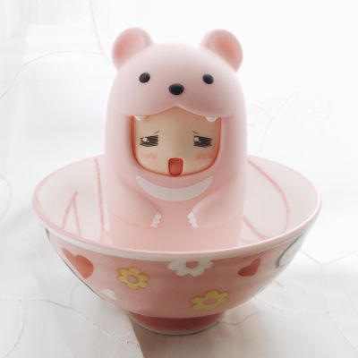 黏土人もあ 粉色くま 