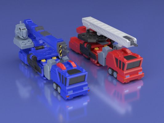 スーパーminipla 勇者王GaoGaiGar 氷竜&炎竜&超竜神 