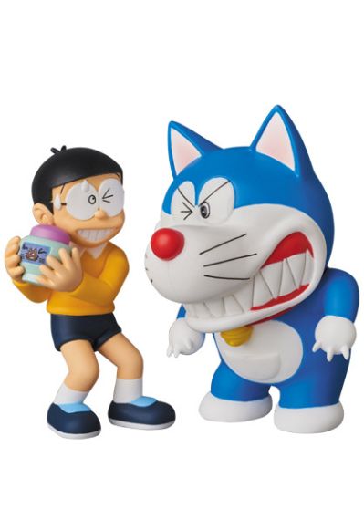 UltraDetailFigure #400 哆啦A梦 野比 のび太&哆啦A梦 Ookamiotoko Cream ver. 