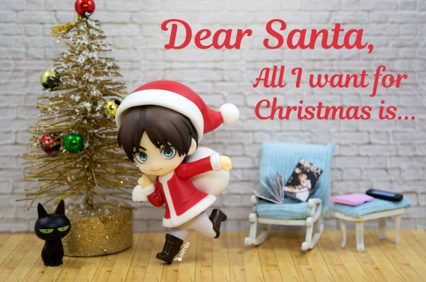 迷你黏土人 进击的巨人 艾伦·耶格尔 圣诞服Ver.