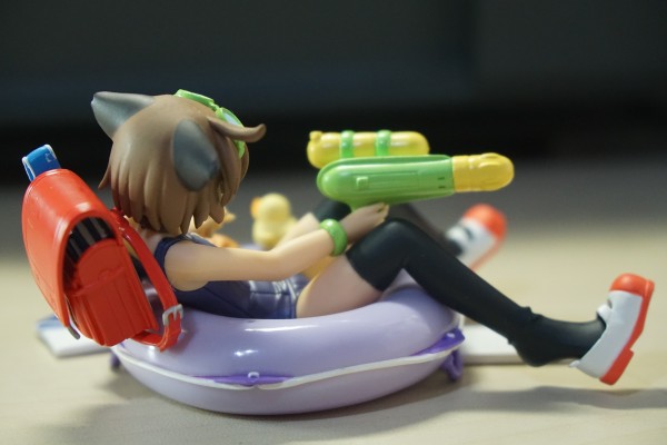 すく水ぺったん み～こ White 泳装