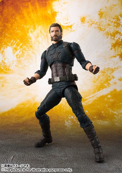 S.H.Figuarts 美国队长和万代魂爆炸特效件