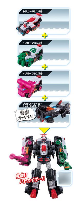 快盗戦队ルパンレンジャーVS警察戦队パトレンジャー VSビークル系列 警察合体 DXパトカイザーSET[Bandai]《在库切れ》