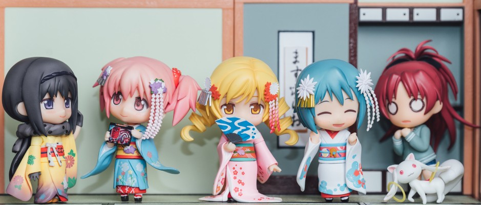 迷你黏土人 魔法少女小圆 鹿目圆香&キュゥべえ 