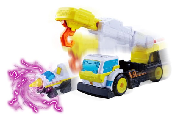 快盗戦队ルパンレンジャーVS警察戦队パトレンジャー VSビークル系列 DXトリガーマシンクレーン＆トリガーマシンドリル[Bandai]《０５月予约》