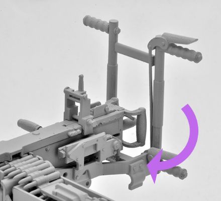小军械库 LD009 M2重机关枪(对空枪架)