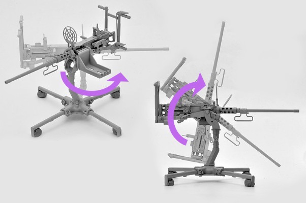 小军械库 LD009 M2重机关枪(对空枪架)