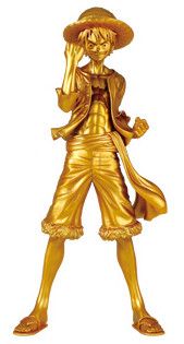 ジャンプ50周年 アニバーサリー手办 海贼王 モンキー･D･路飞 Gold 
