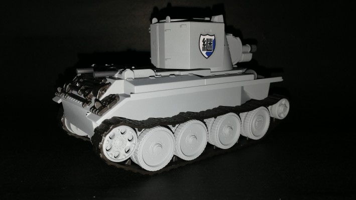 迷你黏土人 少女与战车 剧场版 橙黄白毫