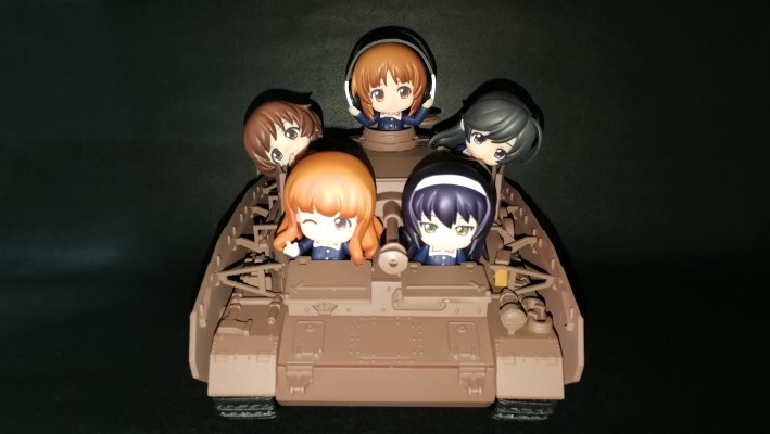 迷你黏土人 少女与战车 剧场版 橙黄白毫