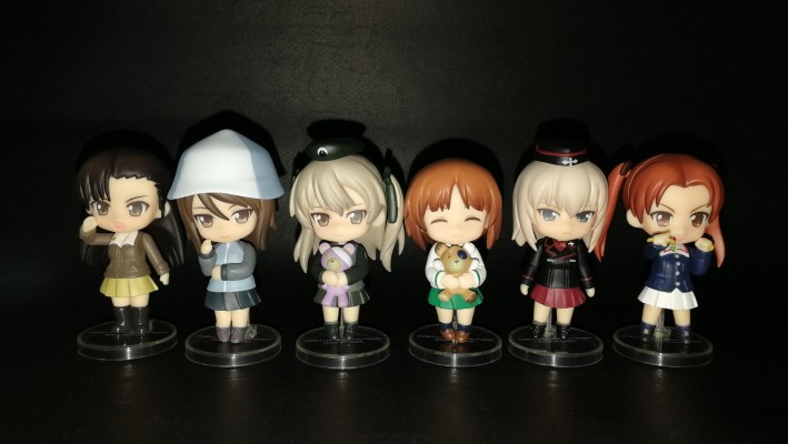 迷你黏土人 少女与战车 剧场版 橙黄白毫