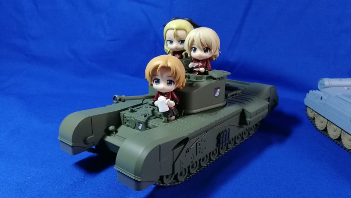迷你黏土人 少女与战车 剧场版 橙黄白毫