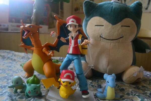 figma #356 口袋妖怪 奇异种子&小火龙&皮卡丘&Red&杰尼龟