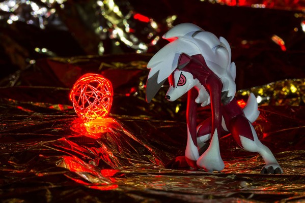 モンコレEx M 口袋妖怪サン&ムーン ルガルガン Midnight Form 