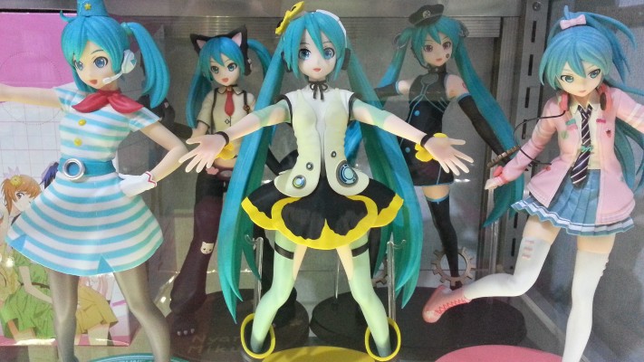 初音未来 歌姬计划街机版 未来之声 超级奖品人偶 “初音未来-小猫咪”