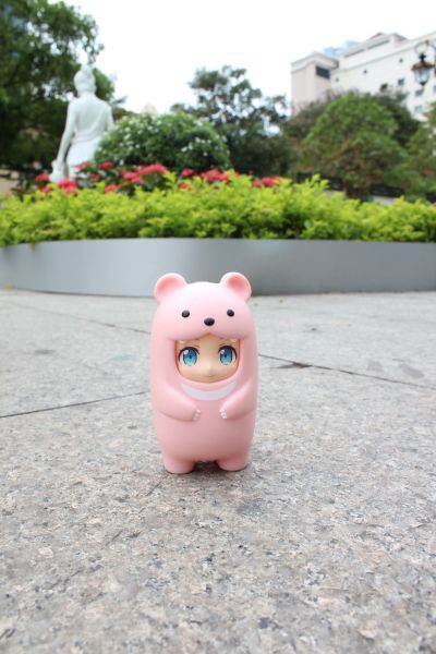 黏土人もあ 粉色くま 