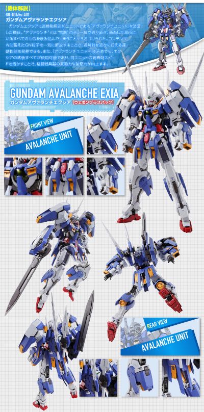 METAL BUILD 机动战士高达00V GN-001/hs-A01 雪崩型能天使高达（武器追加包）