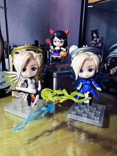 粘土人#790b 守望先锋 天使 安吉拉 钴蓝皮肤