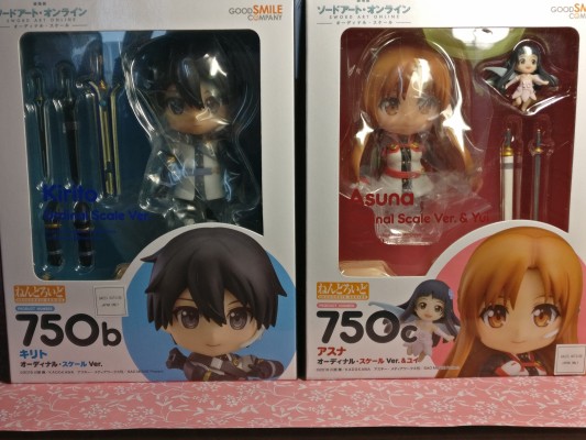 粘土人#750c 刀剑神域剧场版序列之争 亚丝娜&结衣