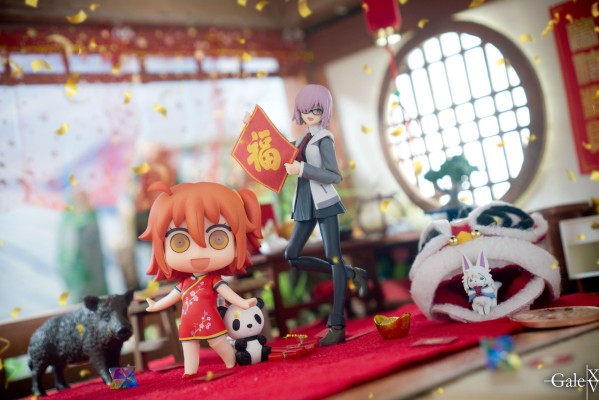 figma #EX-51 Fate / Grand Order 玛修·加拉哈德&芙芙 Shielder