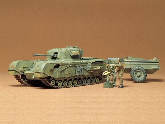 35100 1/35 英国 丘吉尔 鳄鱼 坦克