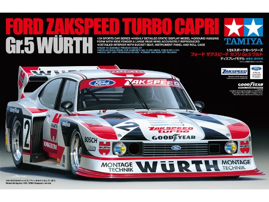 24329 1/24 福特 ZAKSPEED TURBO 卡普里 Gr.5 WURTH