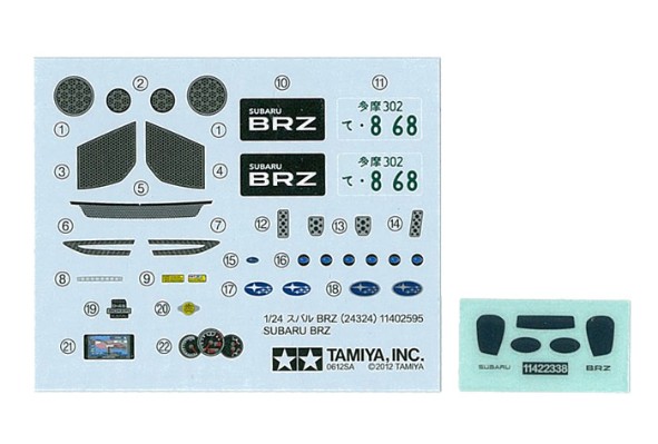 24324 1/24 斯巴鲁 BRZ