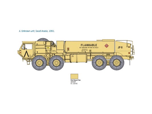 38554 6554 1/35 M978 燃料补给车