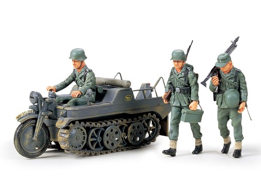 35029 1/35 德国 Sd.Kfz.2 半履带摩托车