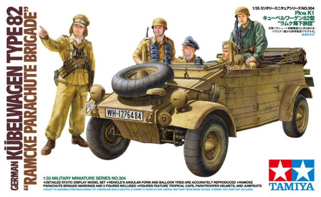35304 1/35 Pkw.K1 德军82型桶车 拉姆克伞兵团