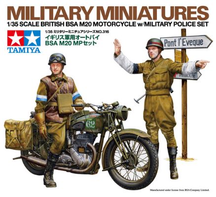 35316 1/35 英国陆军 军用摩托车 BSA M20 MP套装