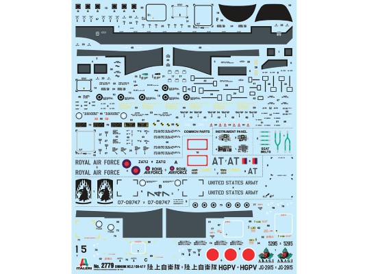 38779 2779 1/48 奇努克HC.2 CH-47F 运输机 