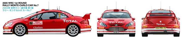 24285 1/24 标致 307 WRC 蒙特卡洛 '05