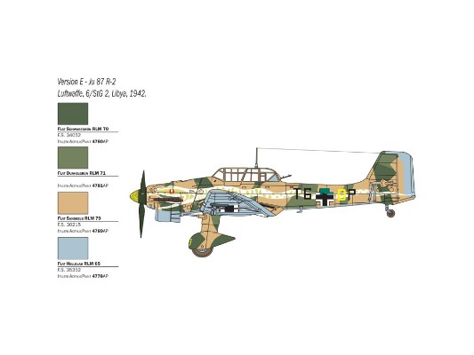 2769 Ju87B-2/R-2 Picchiatello俯冲轰炸机；田宫38769